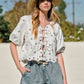 Aaron & Amber - Fleur Tie Top