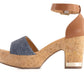 Andrea - Women's Heeled Denim Sandal