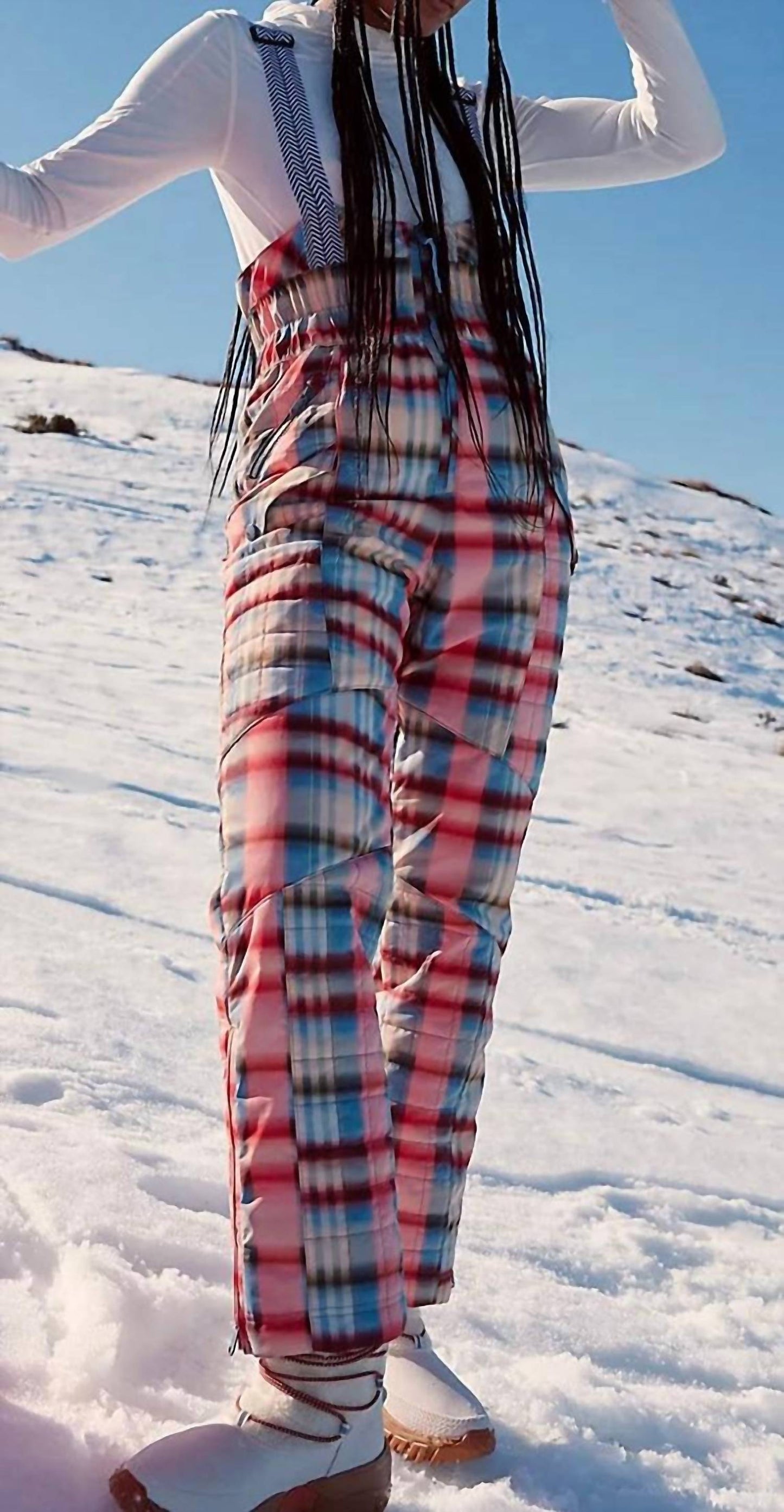 Free People - All Prepped Printed Bib Jumpsuit