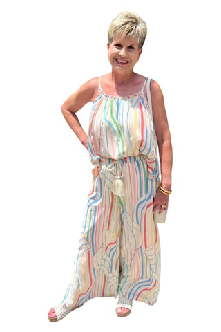 Elan - Calças largas e fluidas