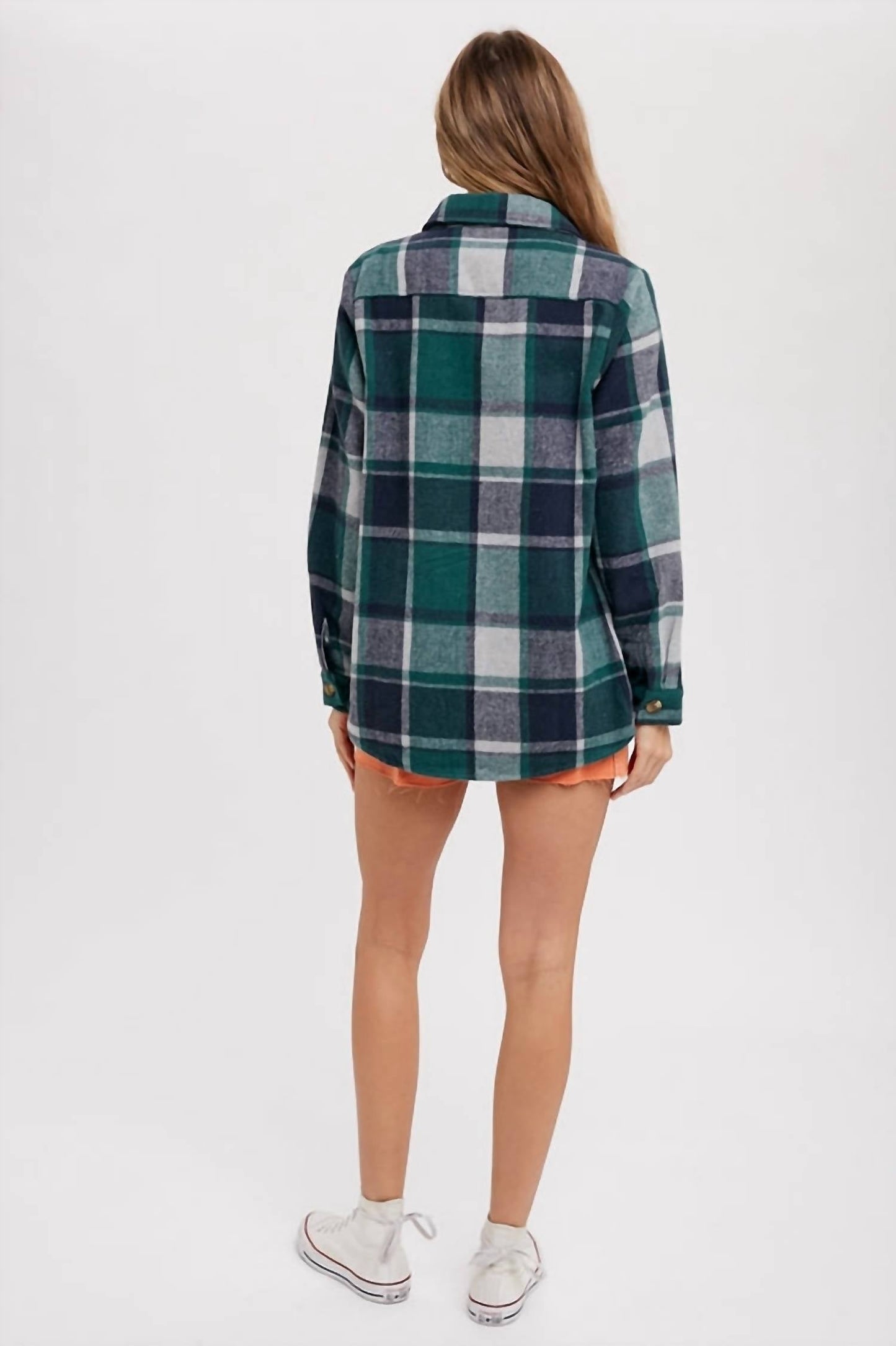 Bluivy - Flannel Plaid Shacket