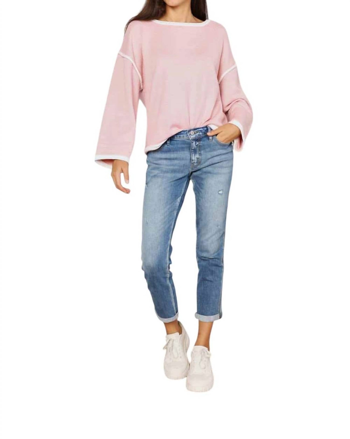 Double Take - Chic Dropped Shoulder Knit Top