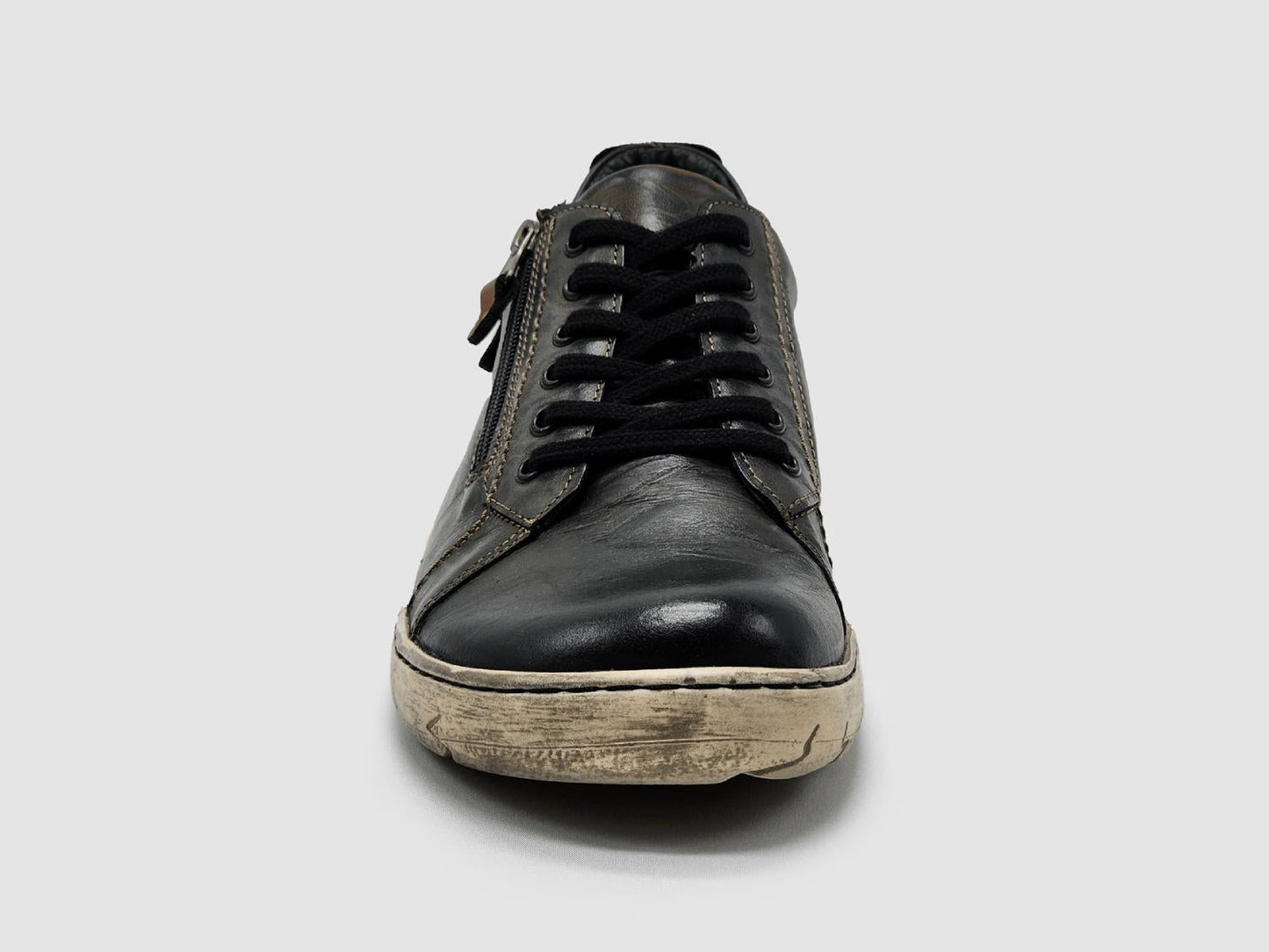 Kcr Group - Sapatos de couro com zíper originais masculinos