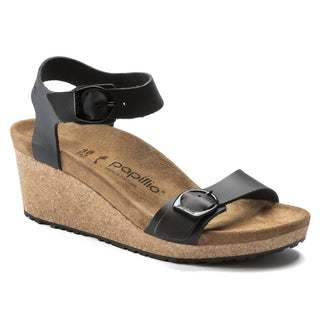 Birkenstock - Sandália feminina Soley em couro nobuck