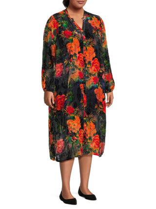Johnny Was - Vestido Renna Burnout - Plus