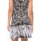 Parker Black - Marley Beaded Feather Mini-hem Dress