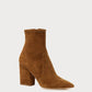 Loeffler Randall - Women's Isla Cacao Suede Slim Ankle Bootie