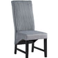 Kini Corduroy Side Chair (Set of 2) - Black / Gray