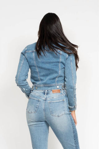 Judy Blue - Jaqueta Jeans Stretch Clássica