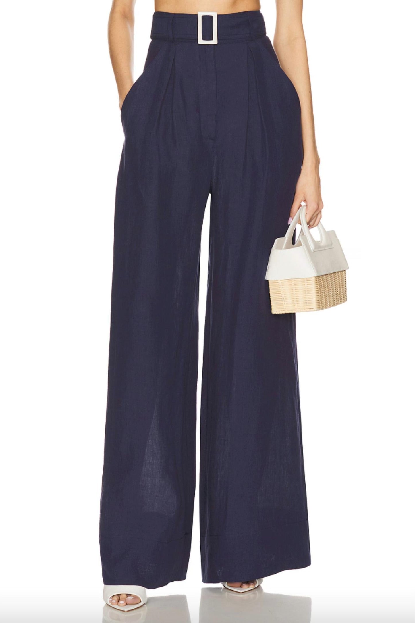 Matthew Bruch - Wide Leg Pleated Pants