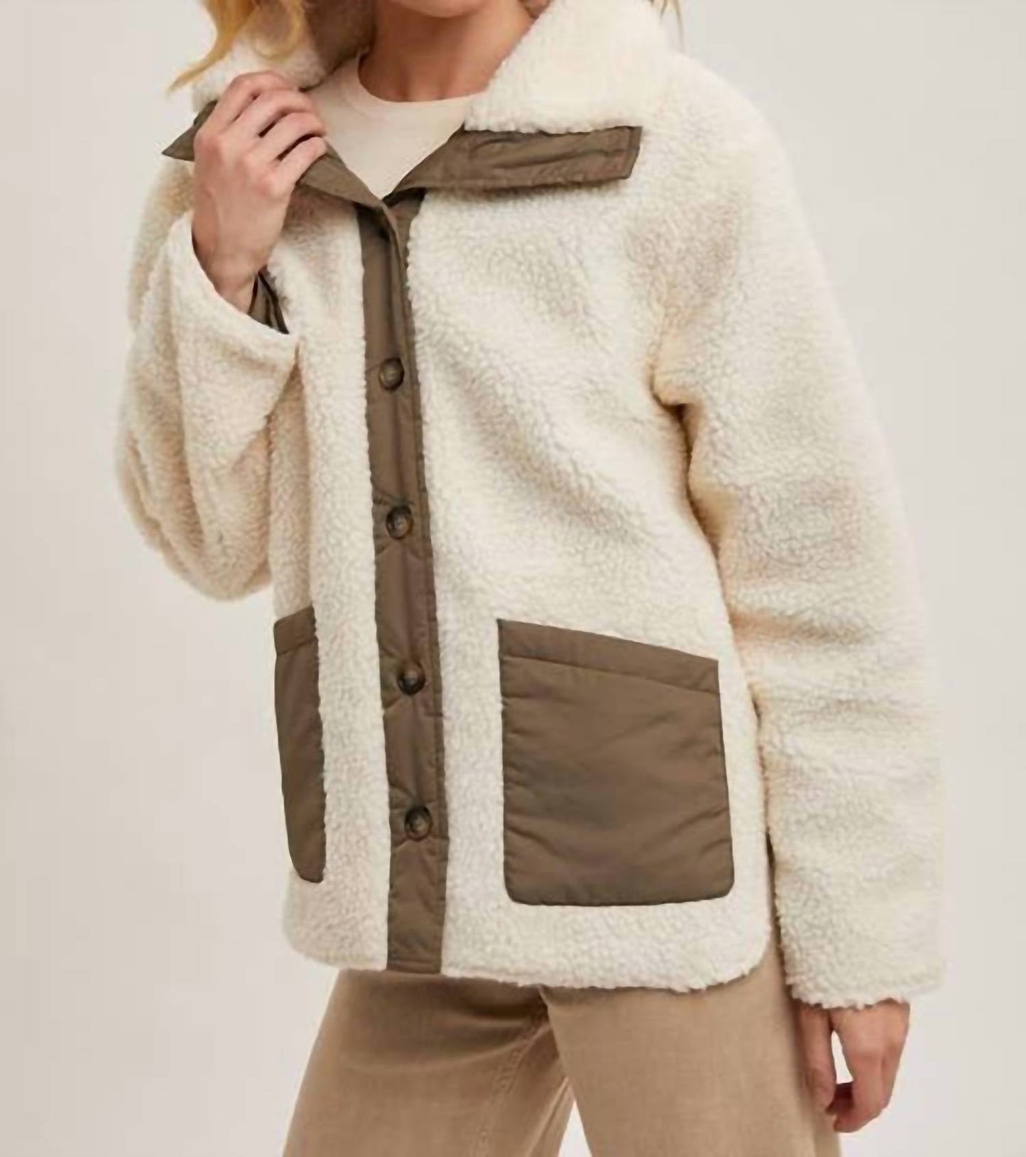 Bluivy - Button Down Fleece Jacket