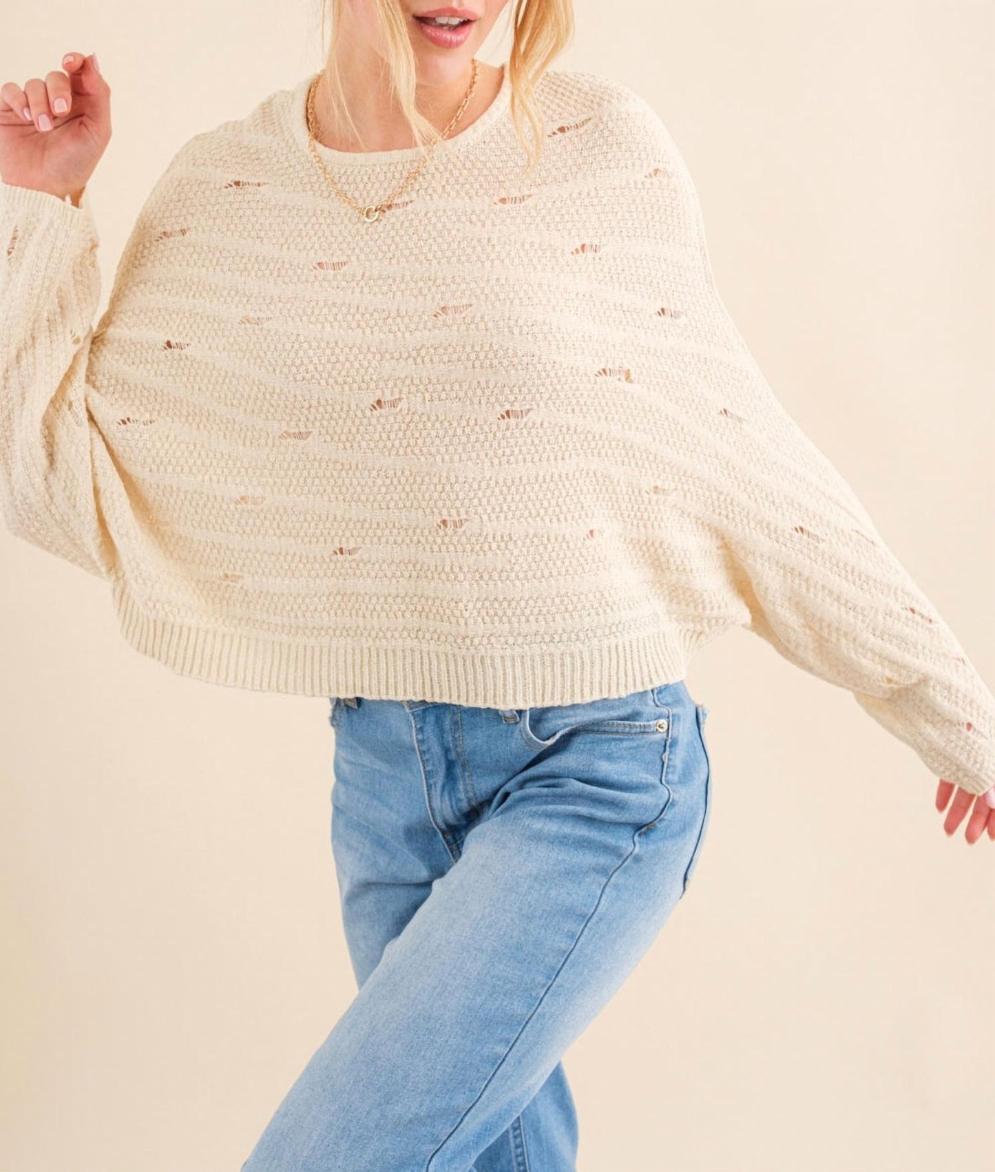 And The Why - Vanilla Latte Sweater