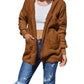 Double Take - Full Size Teddy Hooded Jacket with Pockets
