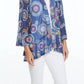 Multiples - Flounce Sleeve Mesh Open Cardigan