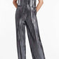 Amanda Uprichard - Collina Metallic Strapless Jumpsuit