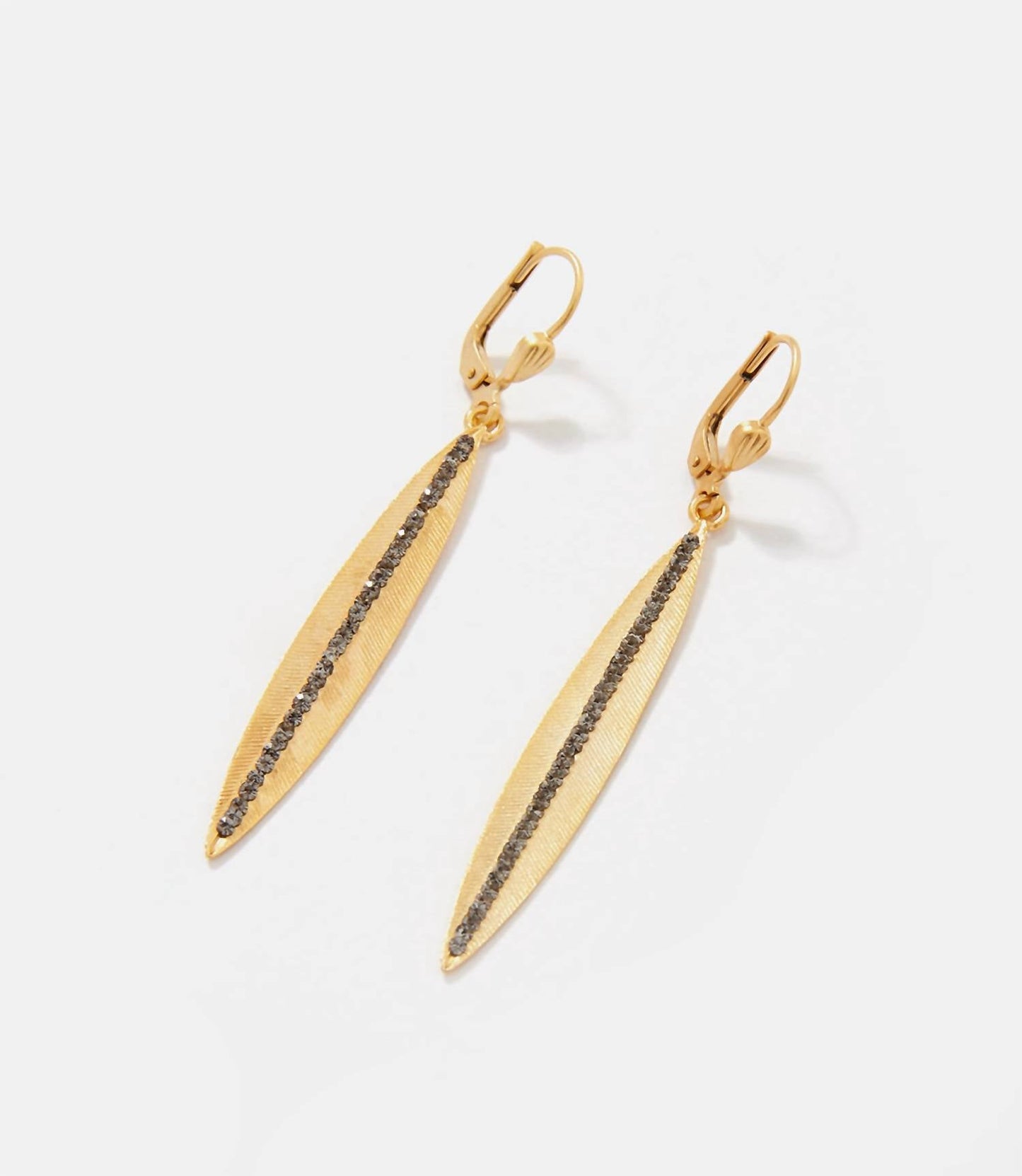 La Vie Parisienne - Long Leaf Earrings