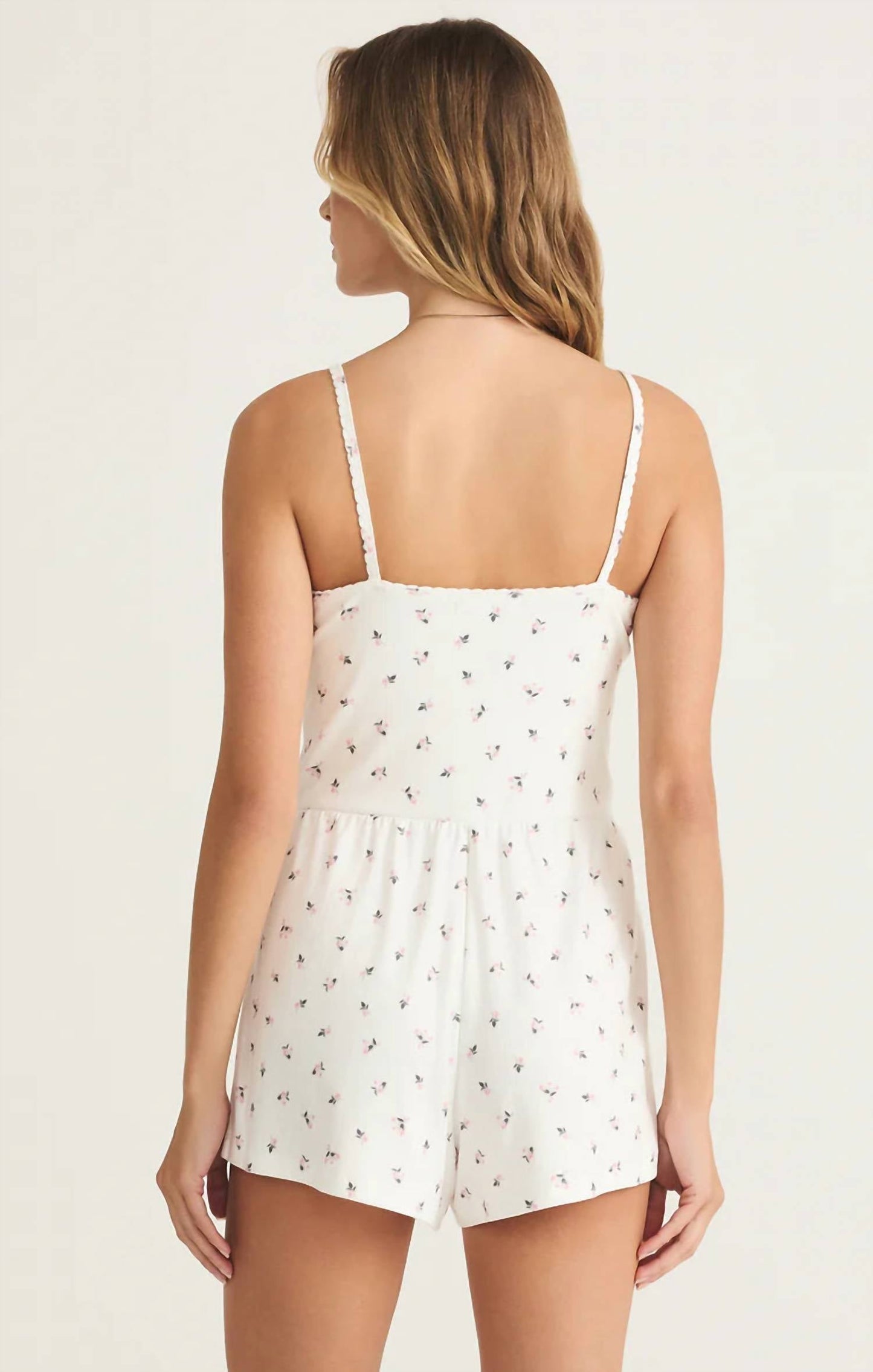 Z Supply - Daydream Ditsy Floral Pointelle Romper