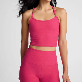 Além do Yoga - Regata curta Spacedye Slim Racerback