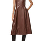 Paige - Fiorella Faux Leather Midi Dress