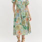 Entro - Big Florals Midi Dress