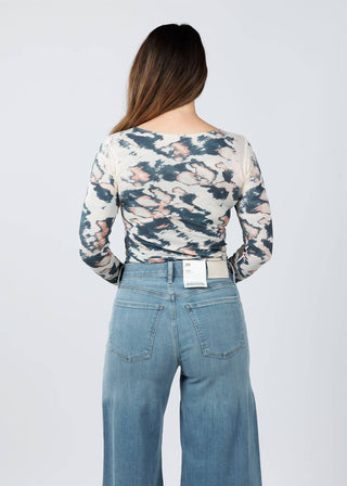 Amb Designs - Camouflage Art Raw Edge Second Skin Top