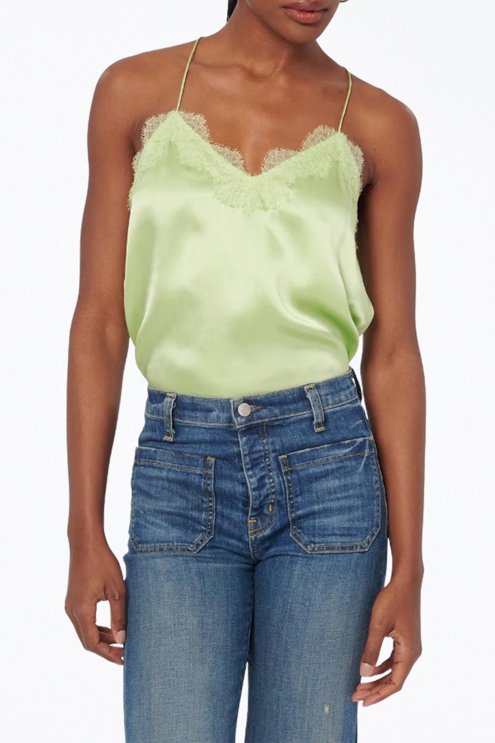 Cami Nyc - RACER LACE-TRIM SILK CAMISOLE