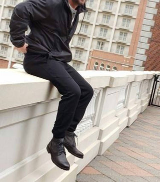 Diba True - Men's Flip Under Lace-up Leather Boots