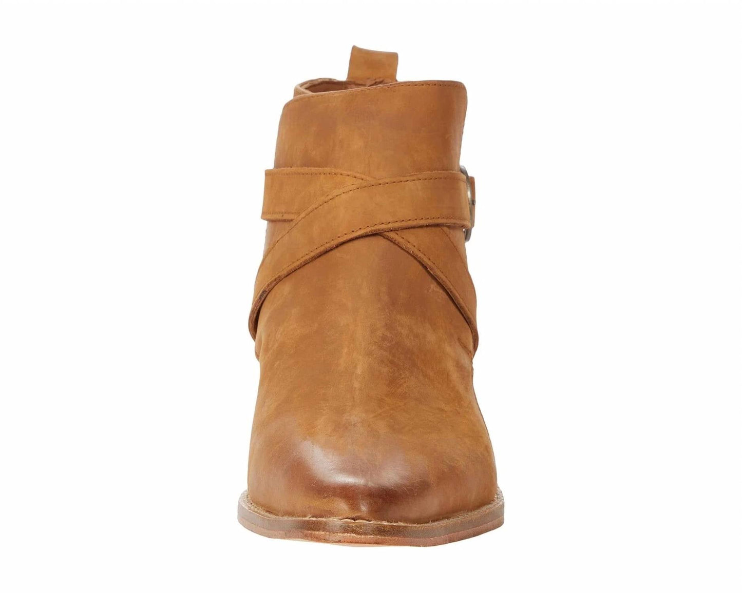 Free People - Women's Leather Back Loop Heeled Ankle Boot