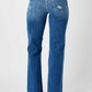 Judy Blue - Mid Rise Distressed Dad Jeans