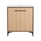 Modern Bathroom Vanity Base with Basin and Storage Cabinet
