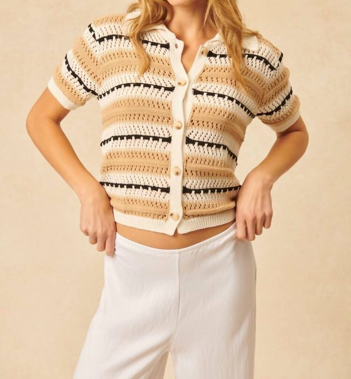 John + Jenn - Makai Short Sleeve Cardigan