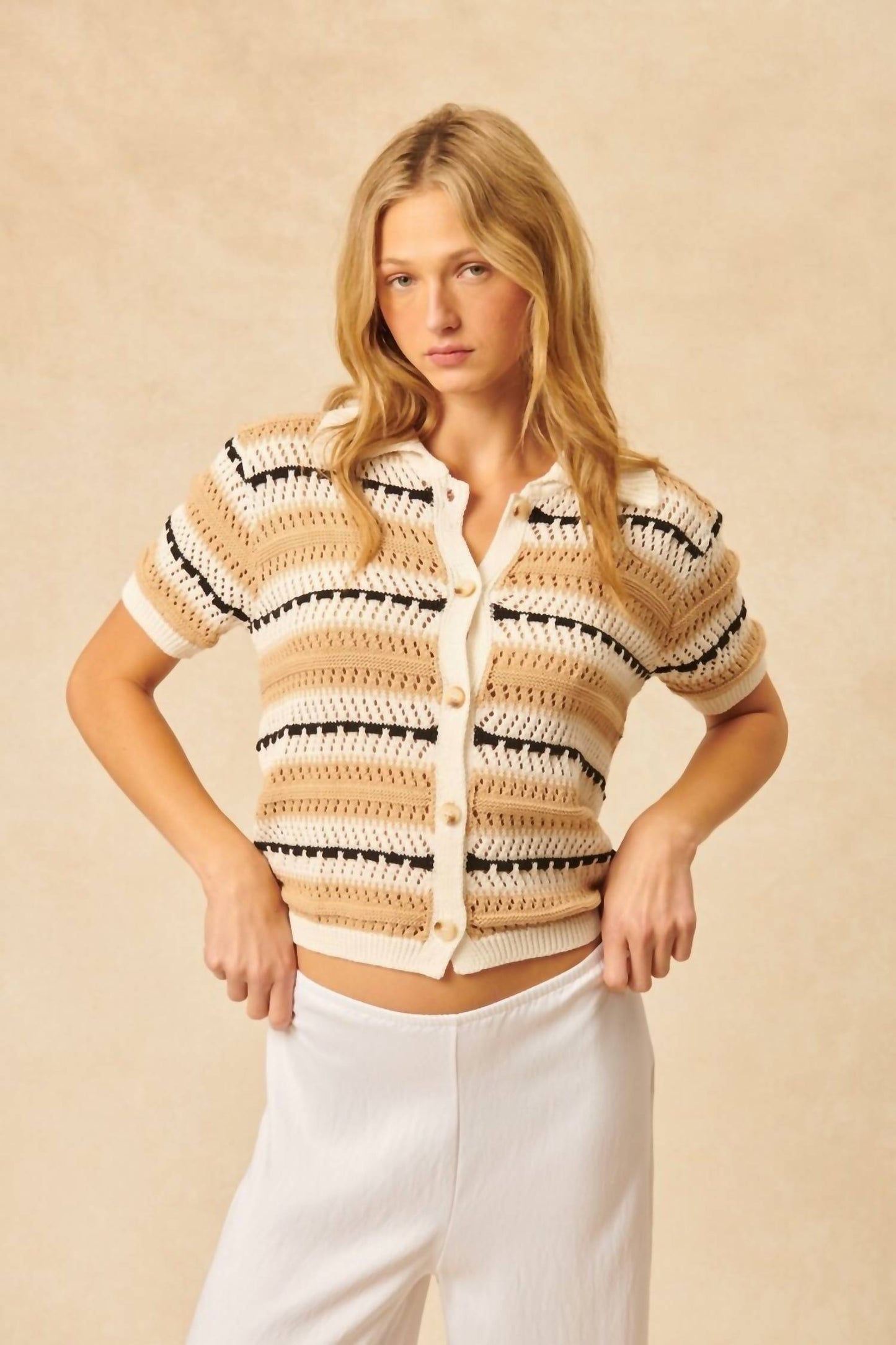 John + Jenn - Makai Short Sleeve Cardigan