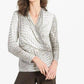 Clara Sun Woo - Shimmer Textile Draped Pleat Top