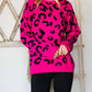 Cotton Bleu - Leopard Long Sleeve Sweater