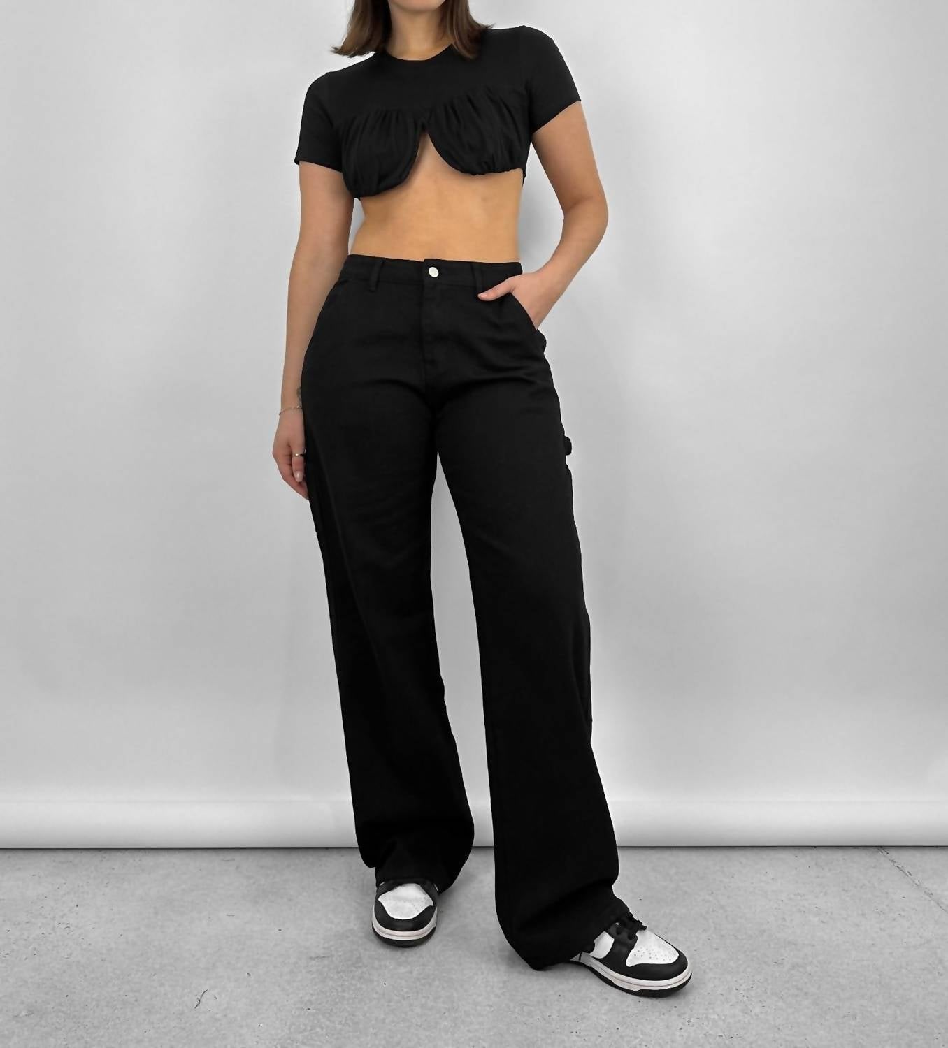 Mimosa - Crew Neck Cropped Underwire Tee