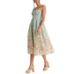 Endless Blu. - Floral Print Midi Dress
