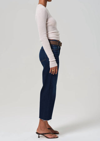 Citizens Of Humanity - Lyra Wide Leg Crop Raw Hem Jean