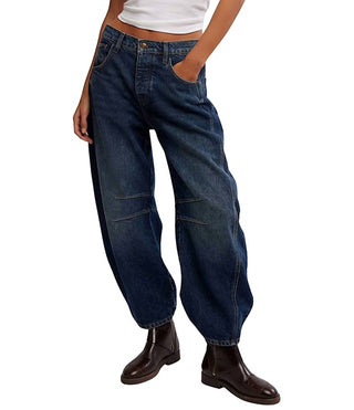Free People - Calça Jeans Good Luck Mid Rise Barrel