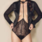 Escora - Flavia Graceful Body Open With Lace Collar Bodysuit