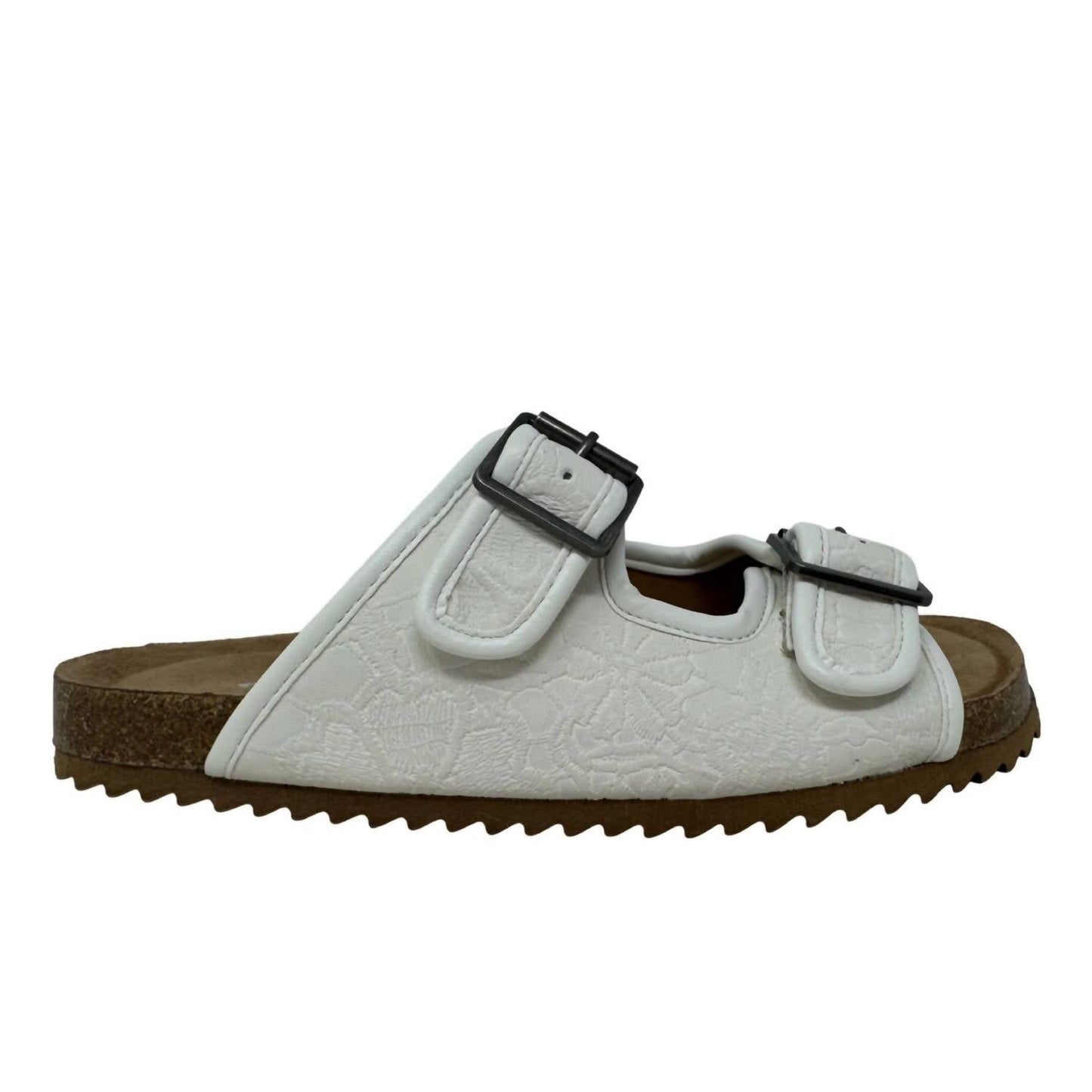 Very G - Women's Berry 3 Embossed Double Strap Sandal