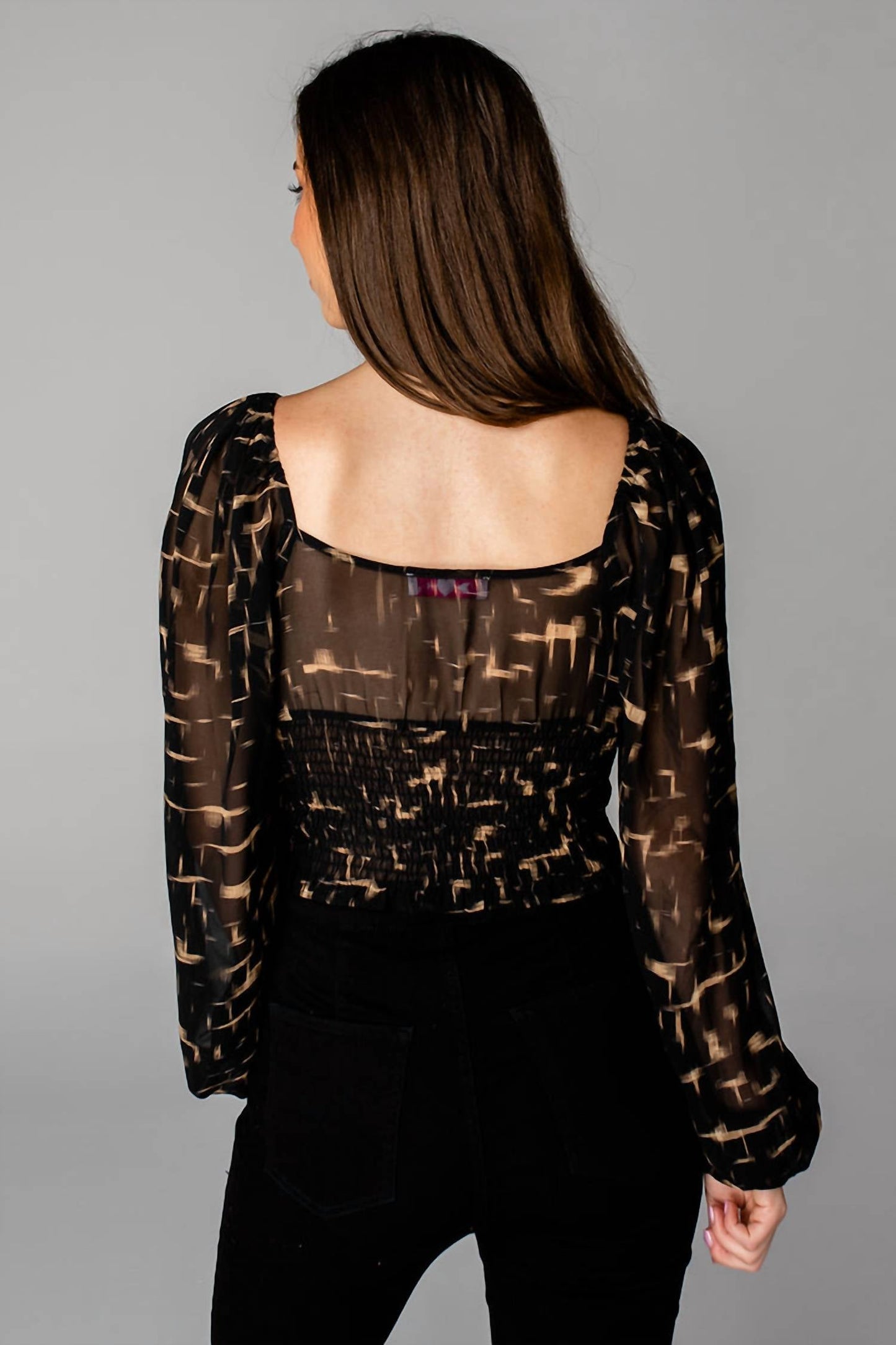 Buddylove - ISABELLE SMOCKED CROP TOP