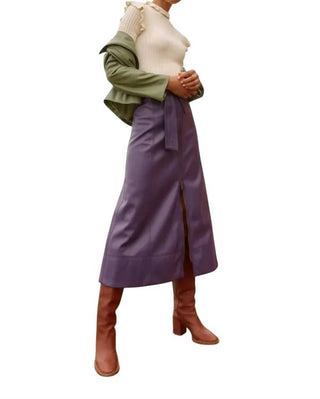 Marie Oliver - Greenwich Vegan Leather Skirt