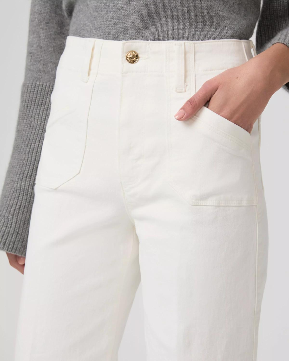 Paige - Anessa 31" With Utility Pockets And Raw Hem Jean