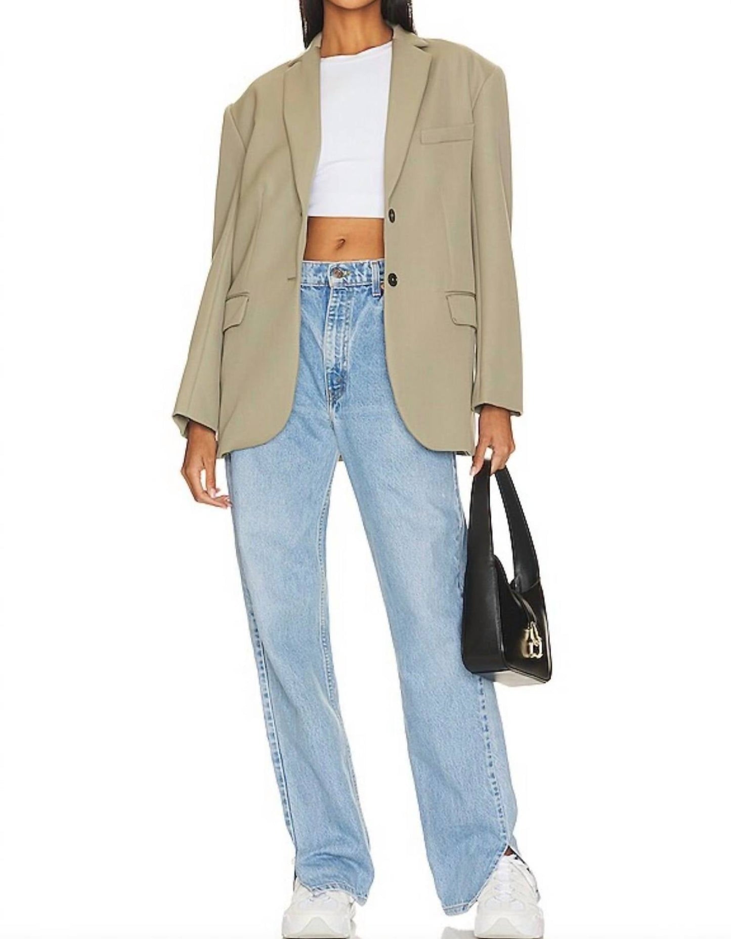 Aligrace - Alyssa Tilted Split Customs Jeans