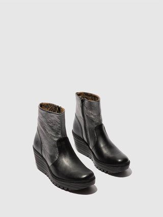 Fly London - Botas femininas com zíper no tornozelo
