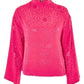 Topshop - Jacquard Kimono Sleeve Floral Top