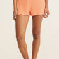 Z Supply - Women's Dawn Smocked Rib Short Malibu