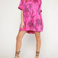 Entro - Satin Cheetah Print Mini Dress