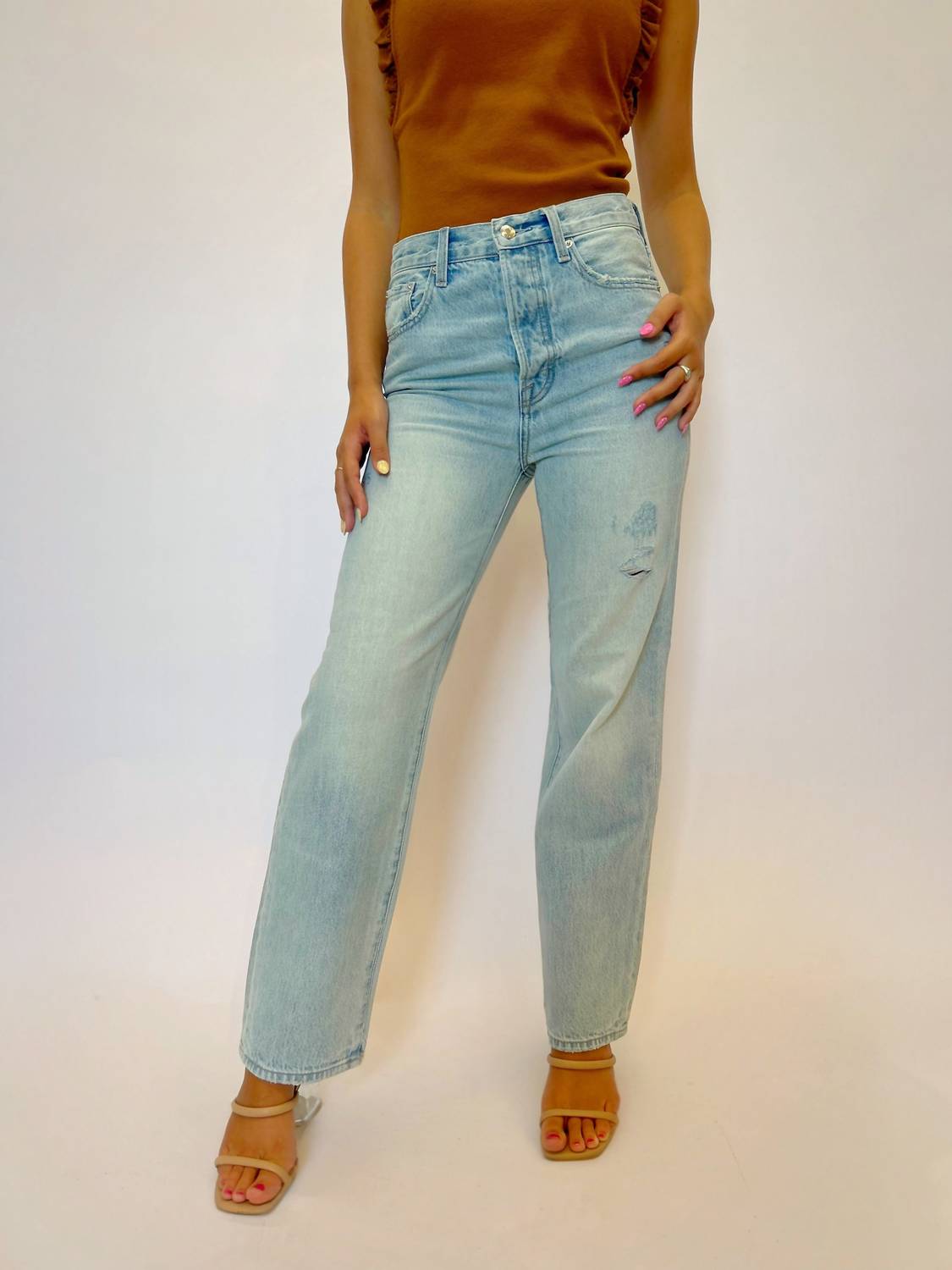 Pistola - Cassie High Rise Straight Jeans
