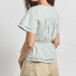 Derek Lam 10 Crosby - Caspien Twist Neck Short Sleeve Top